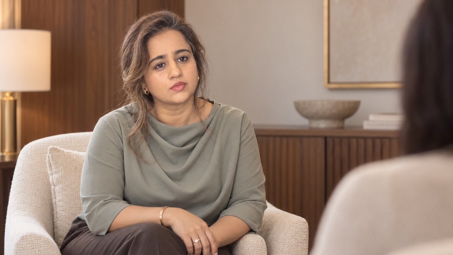 Chitra Jain Bhansali during a private one-to-one coaching consultation