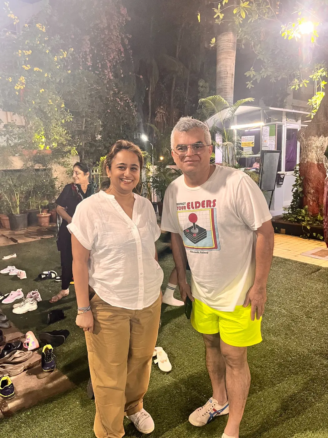 Chitra Jain Bhansali with Atul Khatri